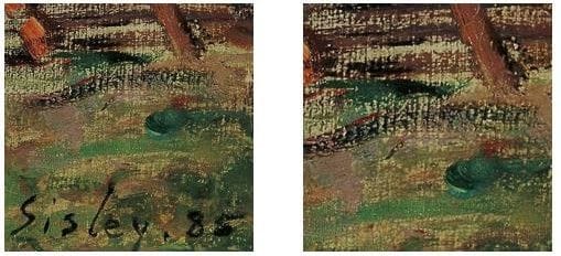 Examples of 227x227 extracted images with/without signature