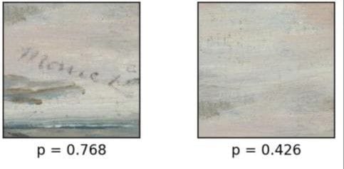 Manet with/without signature comparison